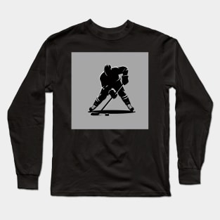 Hockey player with puck Long Sleeve T-Shirt